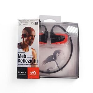 Sony Walkman NZW-W262 2GB Water Resistant MP3 Player Headphone Orange-Black